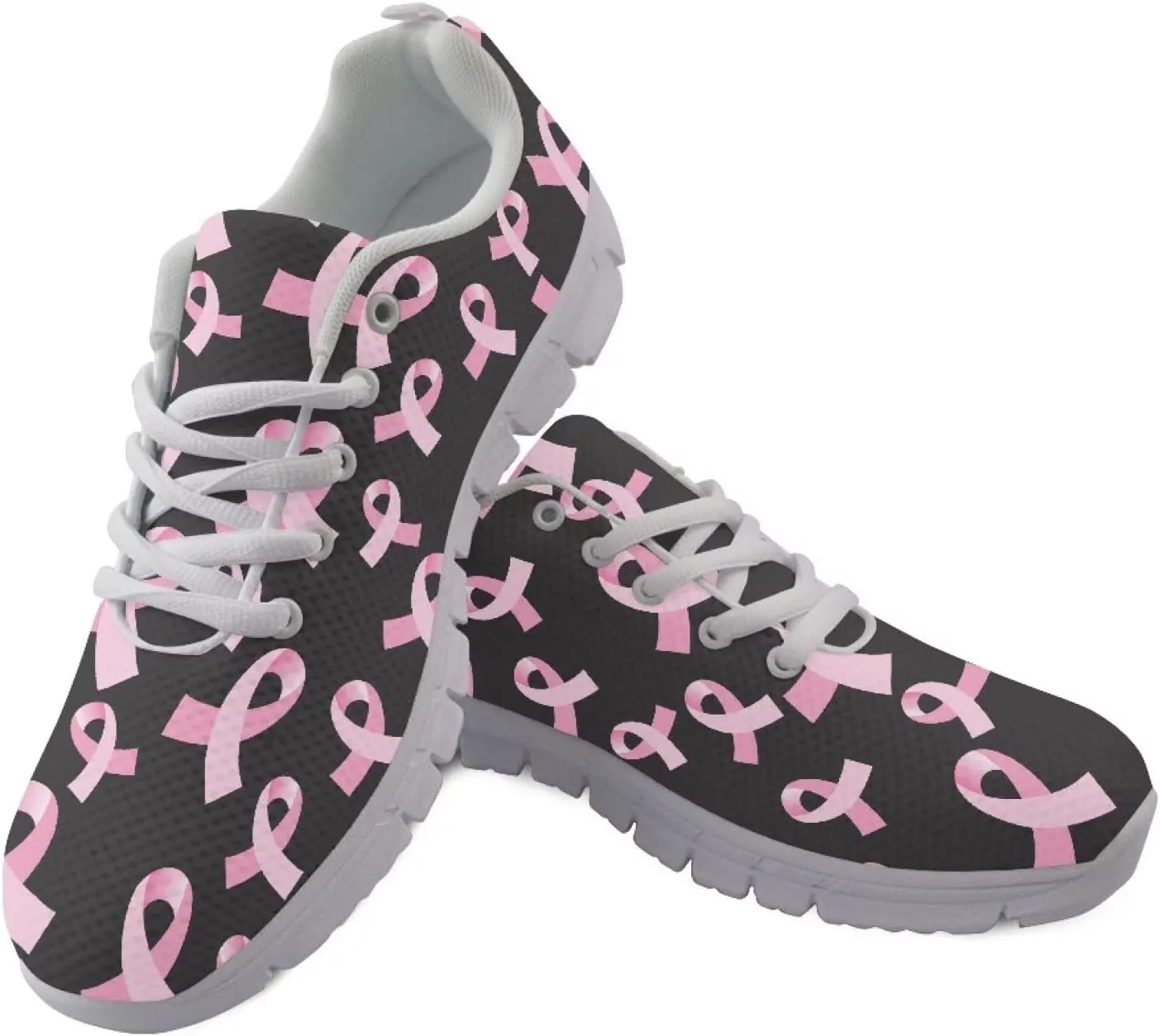 INSTANTARTS Sneakers Womens Breathable Sports Shoes Air Mesh Running Shoes Tennis Flat Shoes