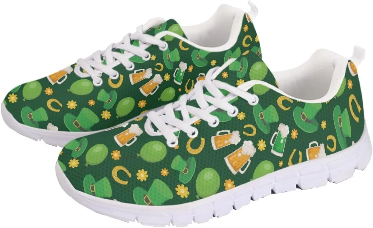 INSTANTARTS Sneakers Womens Breathable Sports Shoes Air Mesh Running Shoes Tennis Flat Shoes