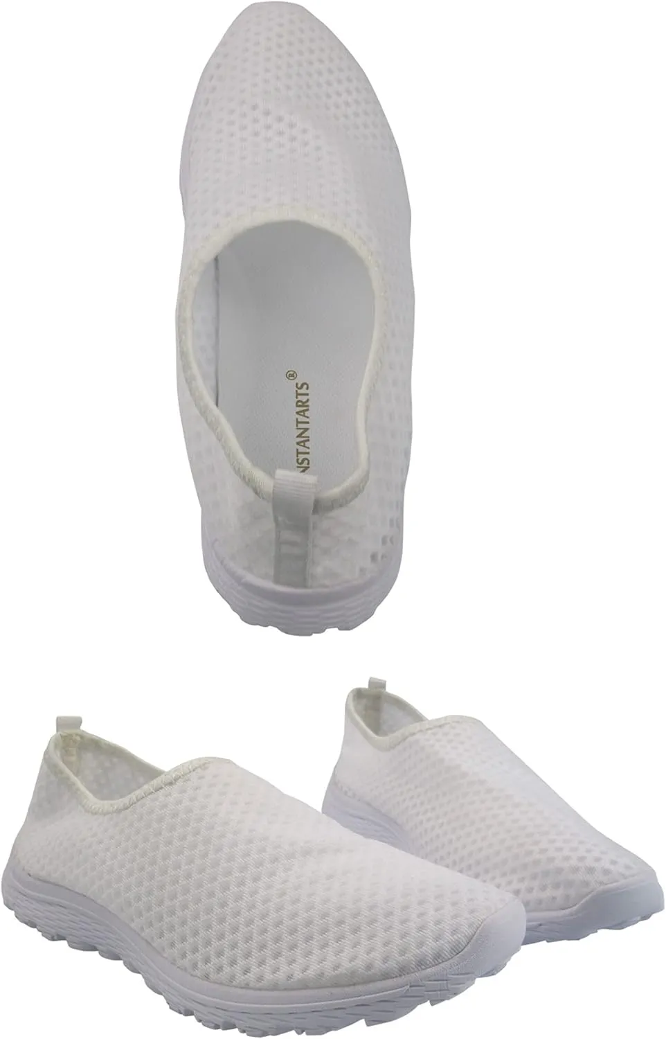 INSTANTARTS Womens Walk Shoes Slip-on Athletic Hiking Running Shoes Outdoor Sport Sneakers