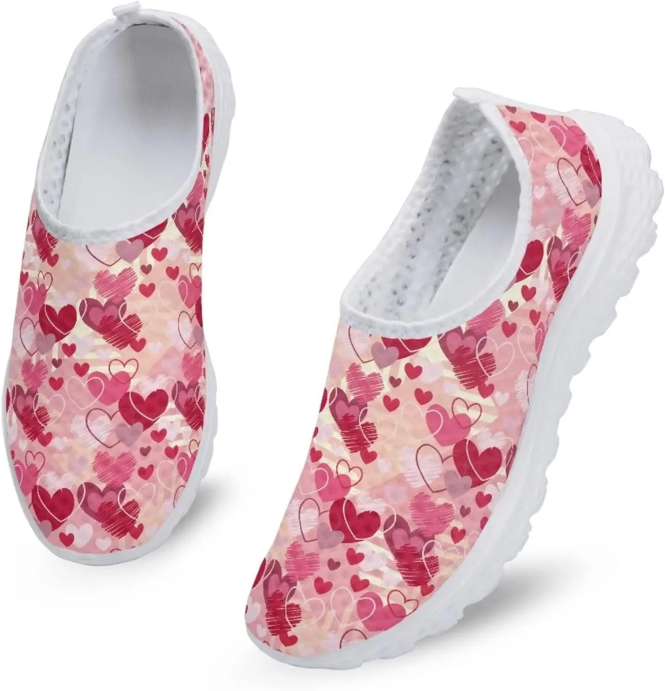 INSTANTARTS Womens Walk Shoes Slip-on Athletic Hiking Running Shoes Outdoor Sport Sneakers