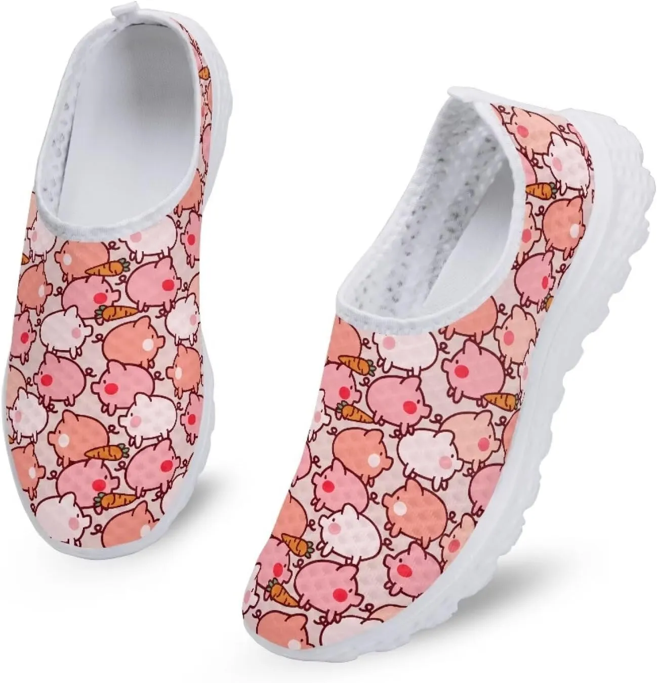INSTANTARTS Womens Walk Shoes Slip-on Athletic Hiking Running Shoes Outdoor Sport Sneakers