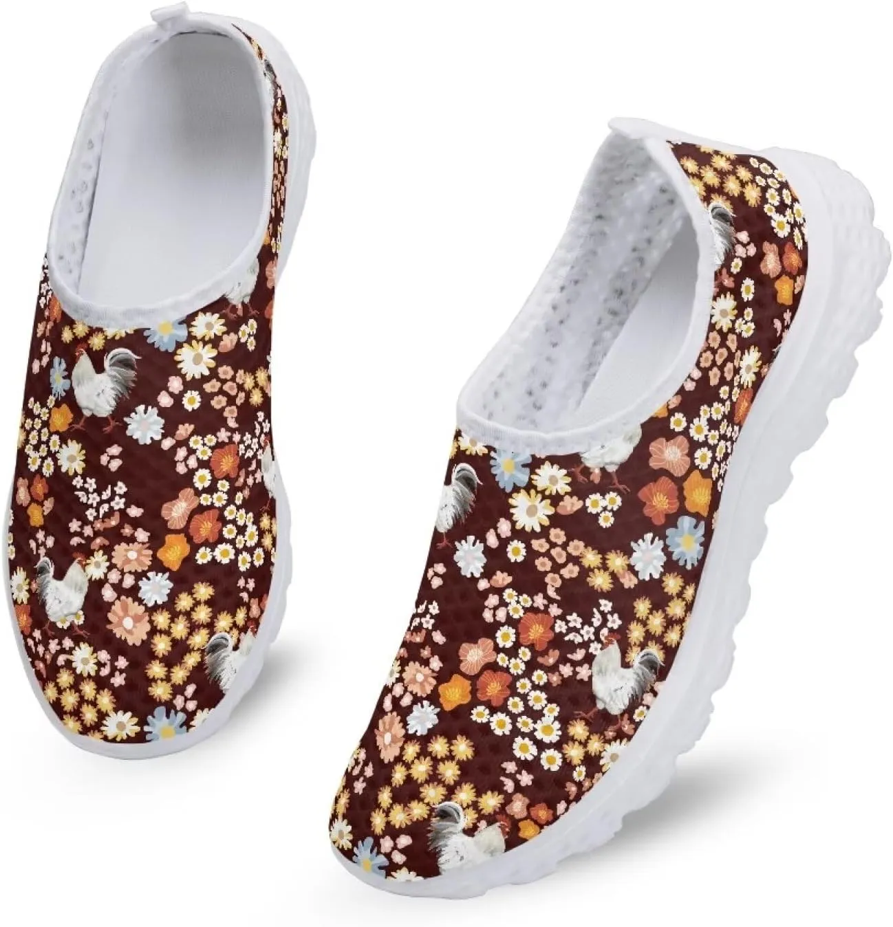 INSTANTARTS Womens Walk Shoes Slip-on Athletic Hiking Running Shoes Outdoor Sport Sneakers