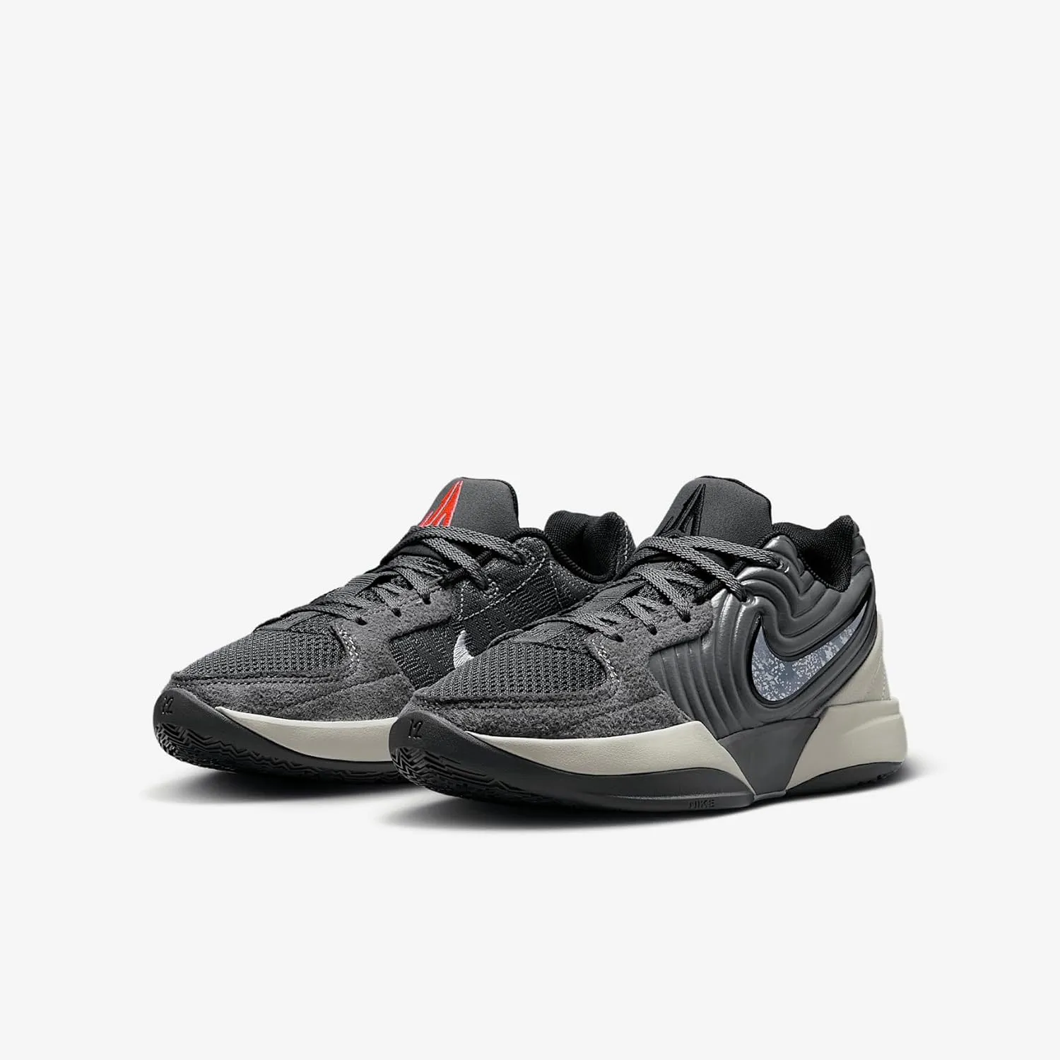 Ja 2 'Big Kids' Basketball Shoes (FV5633-003, Iron Grey/Light Bone/Bright Crimson/Cobalt Bliss)