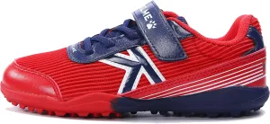KELME Laceless Soccer Cleats Youth and Kids  Futsal or Turf Soccer Shoes for Boys/Girls  Indoor or Outdoor Velcro Football Boots