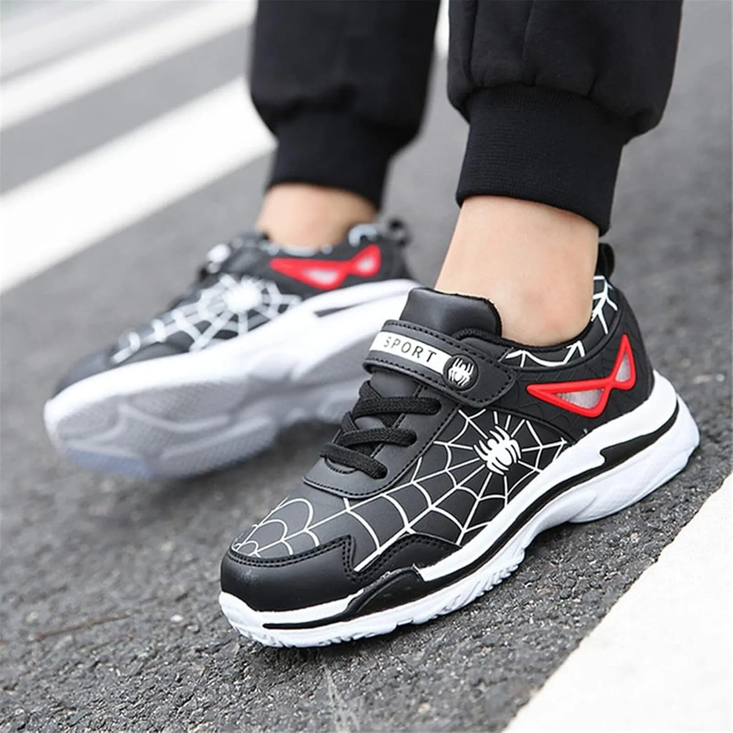Kids Boys Basketball Shoes Lightweight Casual Sneakers Athletic Tennis Running Walking Shoe