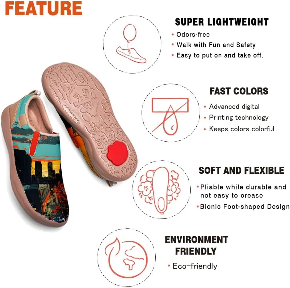 Kid's Casual Loafers Boys Girls Lightweight Cozy Slip On Sneakers Art Painted Walking Travel Shoes