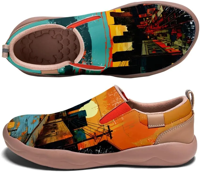 Kid's Casual Loafers Boys Girls Lightweight Cozy Slip On Sneakers Art Painted Walking Travel Shoes
