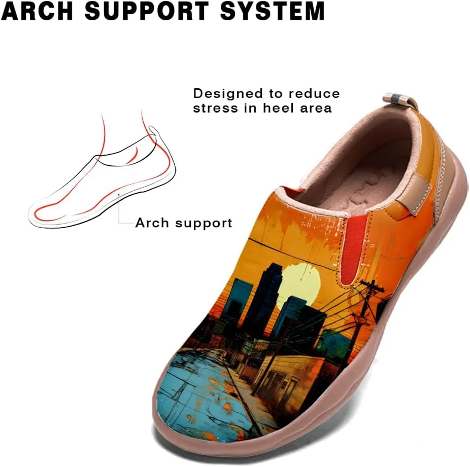 Kid's Casual Loafers Boys Girls Lightweight Cozy Slip On Sneakers Art Painted Walking Travel Shoes