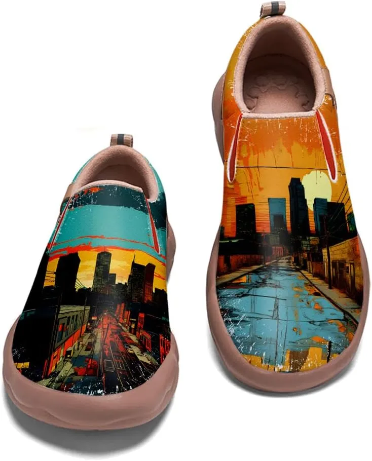 Kid's Casual Loafers Boys Girls Lightweight Cozy Slip On Sneakers Art Painted Walking Travel Shoes