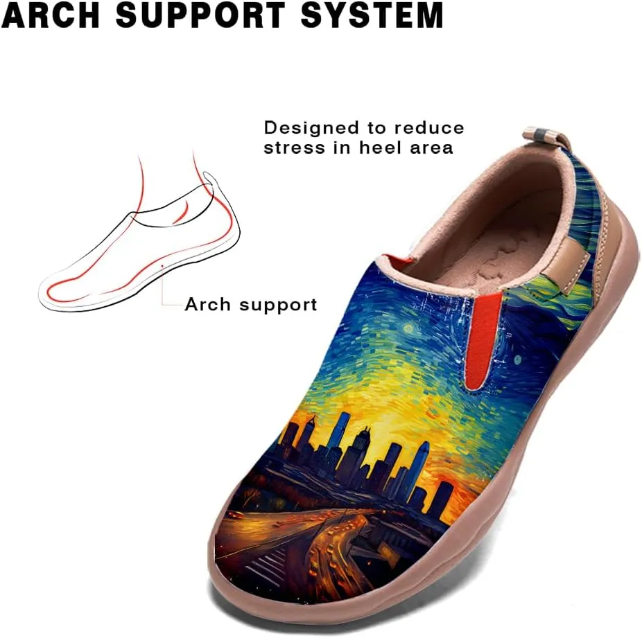 Kid's Casual Loafers Boys Girls Lightweight Cozy Slip On Sneakers Art Painted Walking Travel Shoes