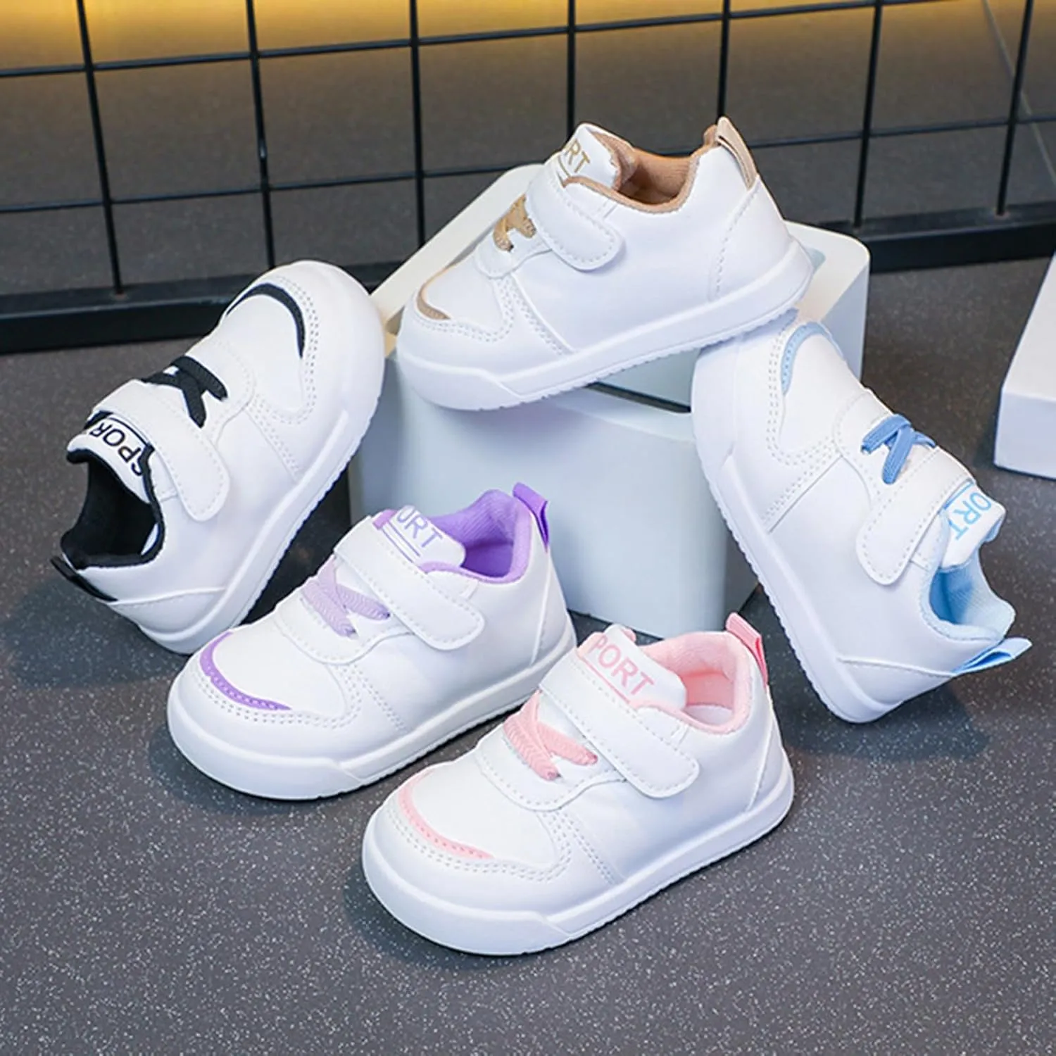 Kids Flat Non Slip Sneaker Sport Shoes Girls Boys Toddler Outdoor Running Shoes Lightweight Cozy Soft Sole Ankle Shoes