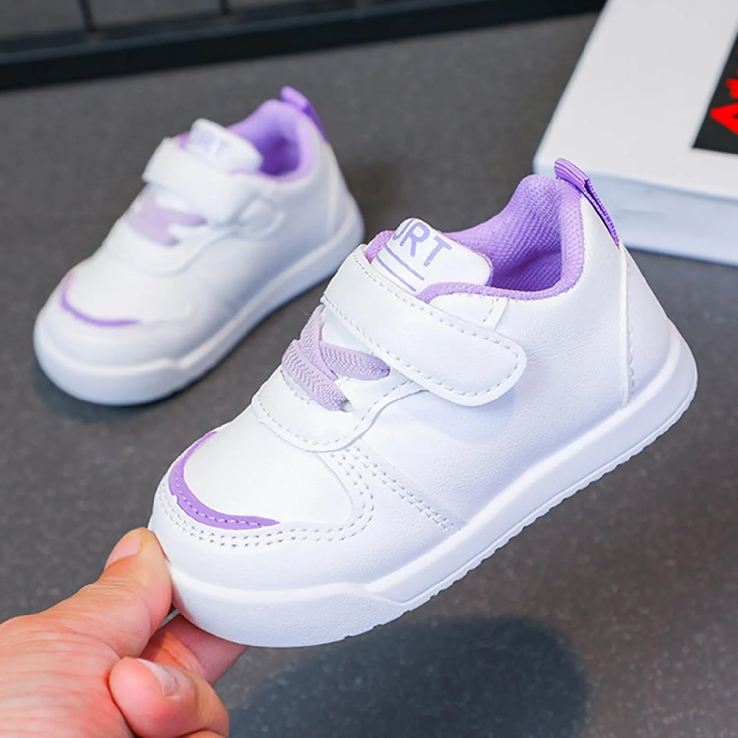 Kids Flat Non Slip Sneaker Sport Shoes Girls Boys Toddler Outdoor Running Shoes Lightweight Cozy Soft Sole Ankle Shoes