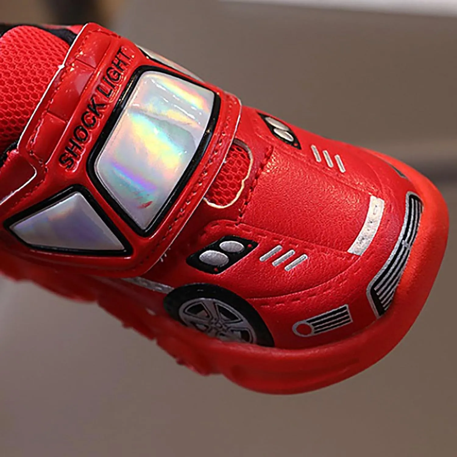 Kids' Light-Up Flashing Sneaker Athletic Running Shoes with Strap Fashionable Fun for Boys Girls Toddler Little Kid