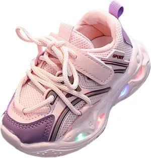 Kids Light Up Sneakers Toddler Boys Girls LED Lightweight Breathable Walking Shoes Children Luminous Flashing Shoes