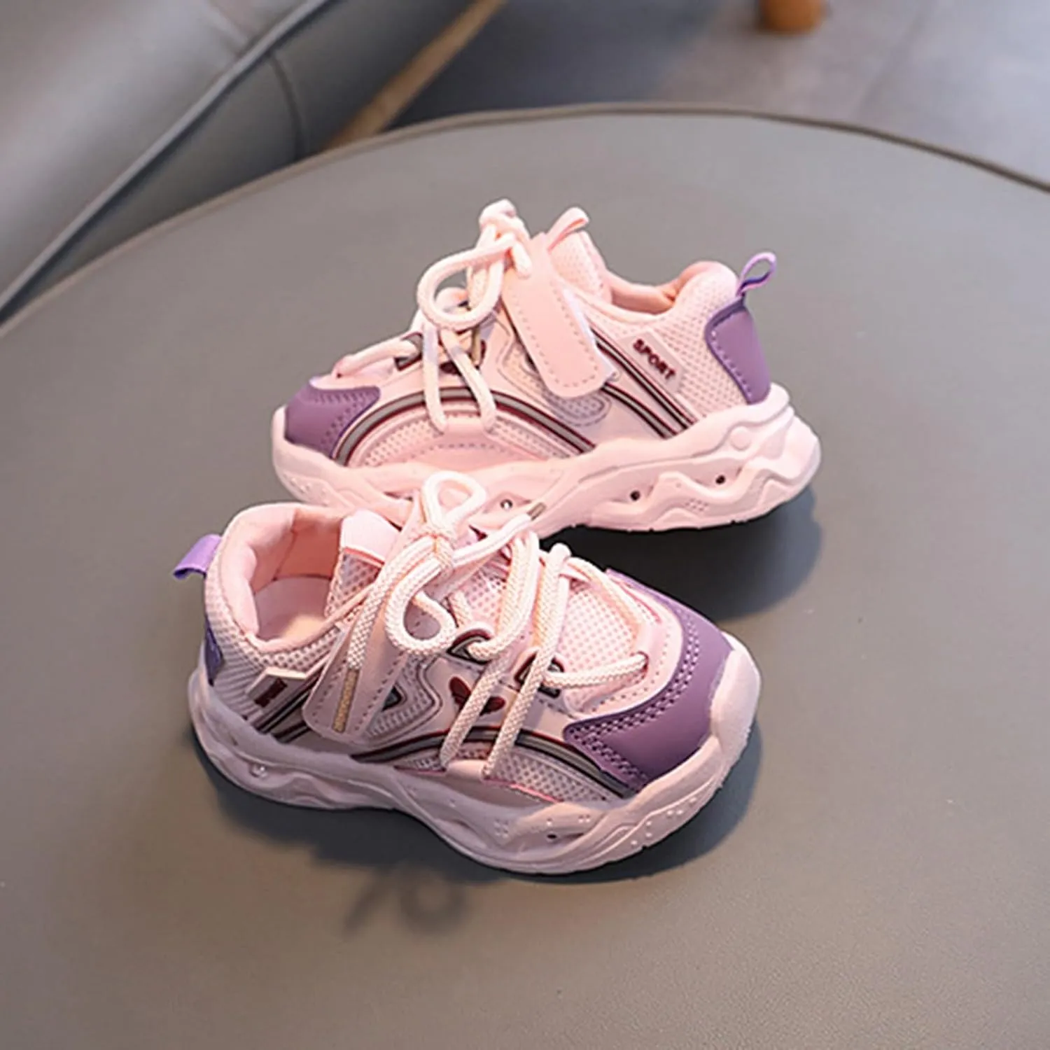 Kids Light Up Sneakers Toddler Boys Girls LED Lightweight Breathable Walking Shoes Children Luminous Flashing Shoes