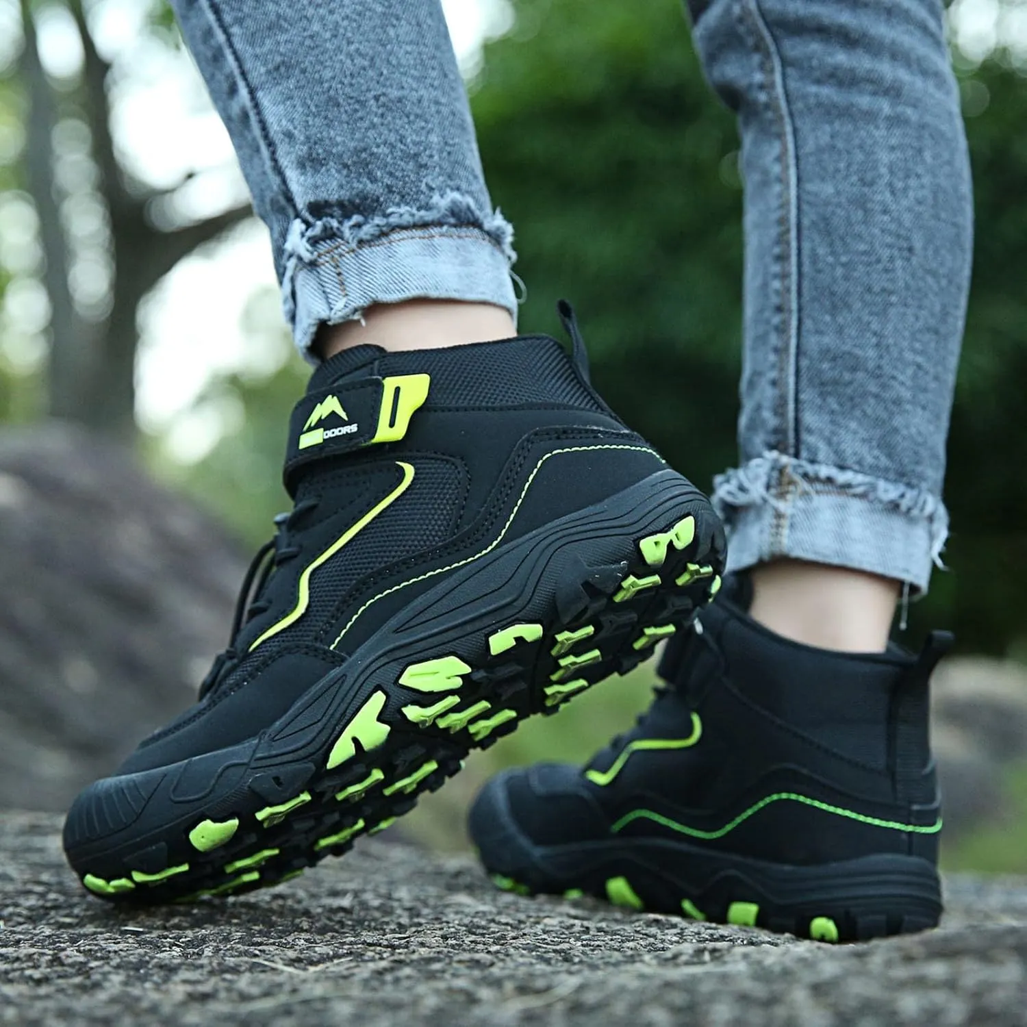 Kids Shoes Boys Girls High Top Sneaker Lace-Up Walking Causal Tennis Shoes Hiking Outdoor Ankle Booties Little/Big Kid