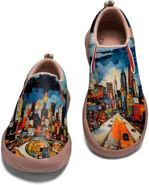 Kid's Slip On Loafers Boys Girls Art Painted Walking Shoes Lightweight Cozy Casual Travel Sneakers