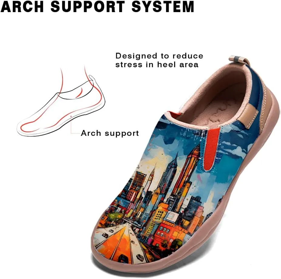 Kid's Slip On Loafers Boys Girls Art Painted Walking Shoes Lightweight Cozy Casual Travel Sneakers