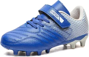 Kids Soccer Cleats Boys Girls Athletic Outdoor Firm Ground Youth Football Shoes(Little Kid/Big Kid)