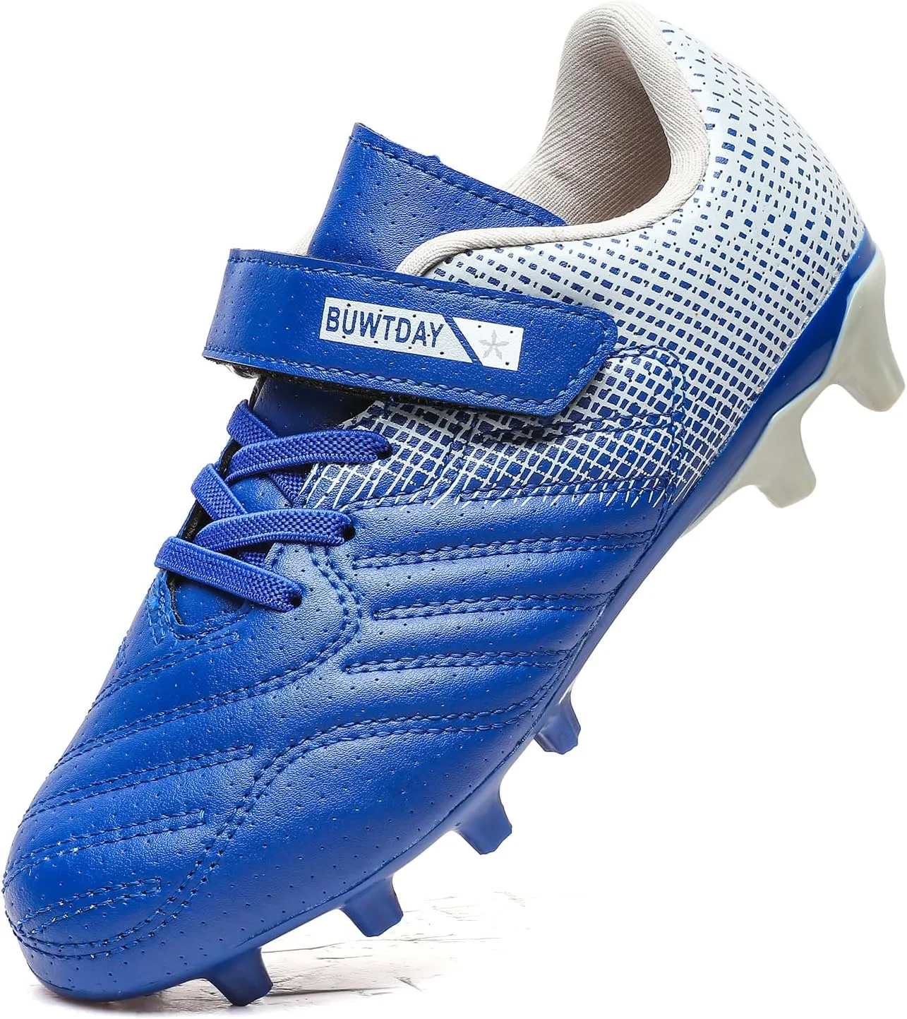 Kids Soccer Cleats Boys Girls Athletic Outdoor Firm Ground Youth Football Shoes(Little Kid/Big Kid)