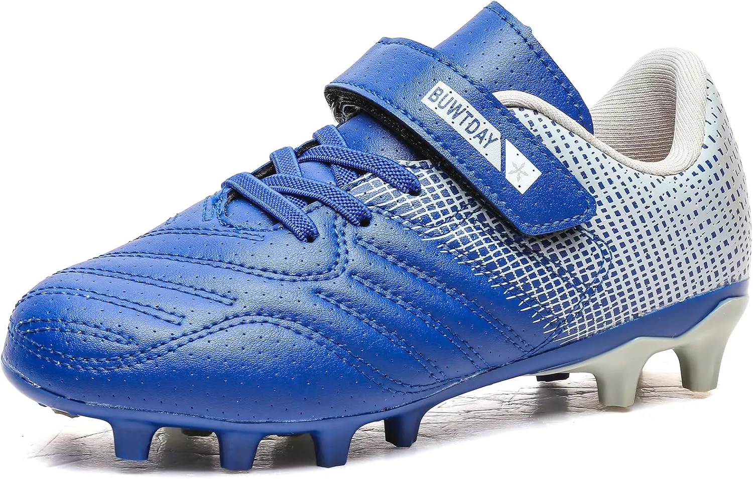 Kids Soccer Cleats Boys Girls Athletic Outdoor Firm Ground Youth Football Shoes(Little Kid/Big Kid)