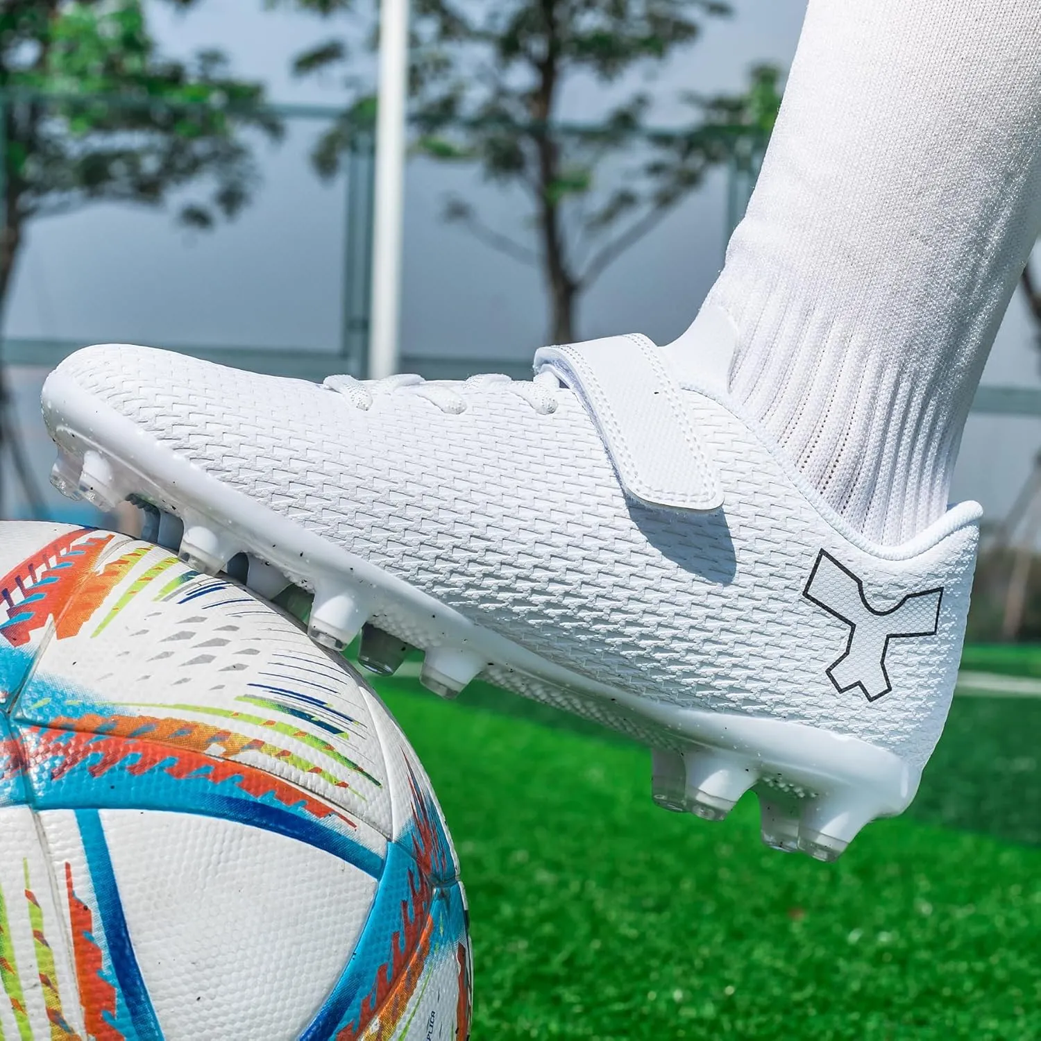 Kids Soccer Shoes Professional Soccer Cleats Girls Soccer Cleats Shoes for Boys Training Firm Ground