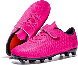 Kids Soccer Shoes Professional Soccer Cleats Girls Soccer Cleats Shoes for Boys Training Firm Ground