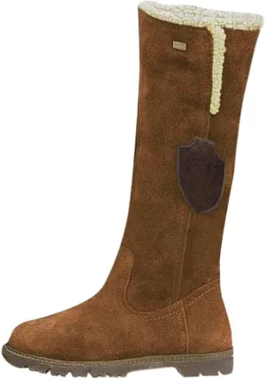 Knee High Boots Women Winter Snow Boots for Women Girls Fleece Lined Warm Boots Round Toe Chunky Low Heel Fashion Boots Long Tall Booties for Ladies Pull On Boots Knee Length Flat Boots