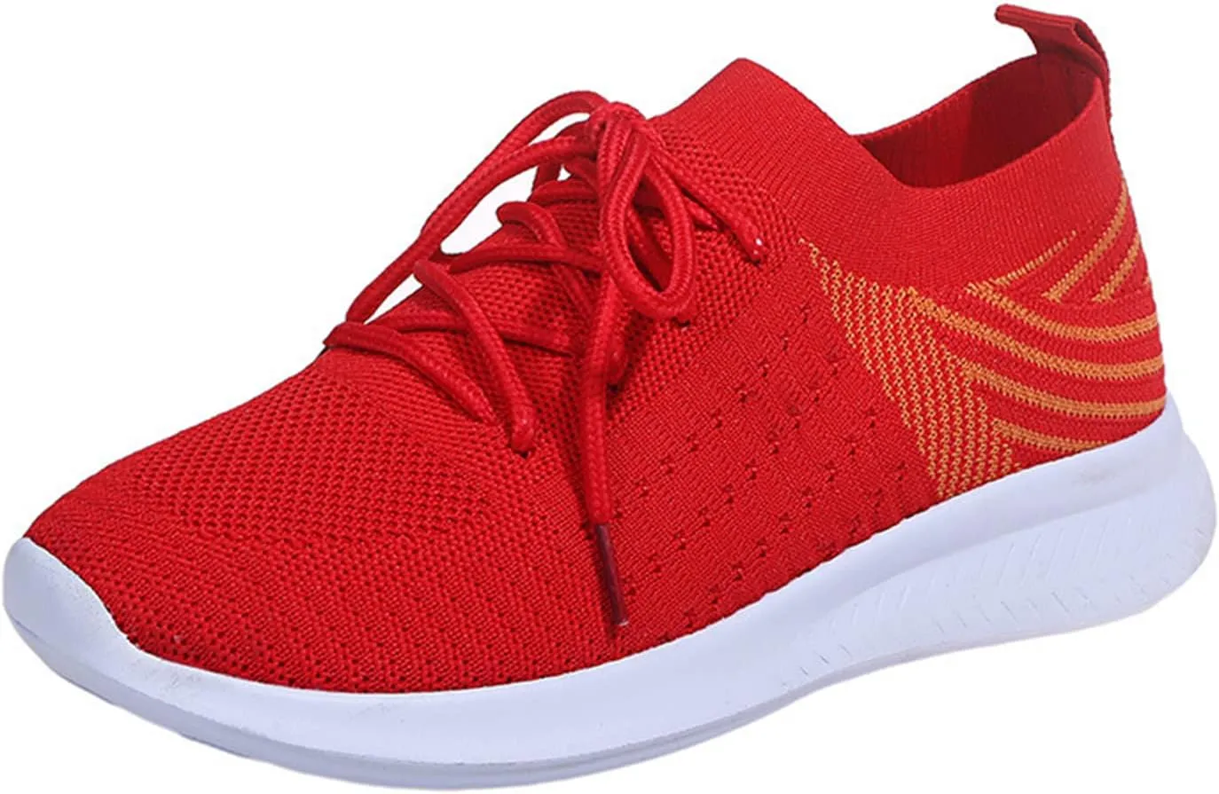 Lausiuoe Sneakers For Women Walking Shoes Comfortable Lightweight Breathable Slip On Sneakers for Women Work Workout Gym