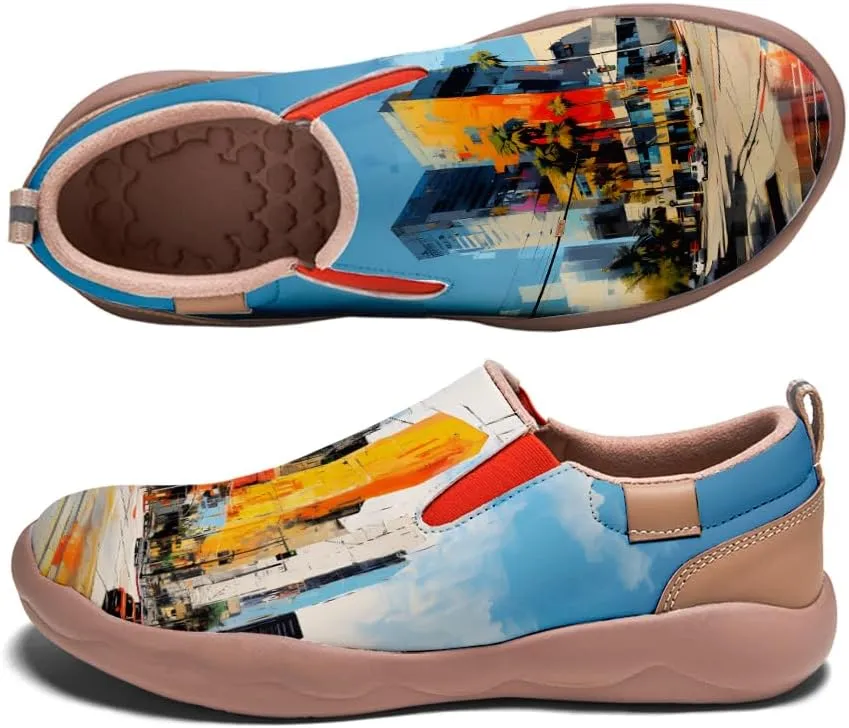 Loafers for Men Lightweight Cozy Casual Sneakers Art Painted Walking Travel Slip On Shoes