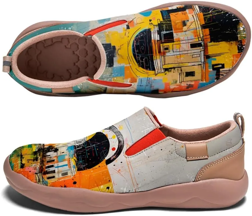 Loafers for Men Lightweight Cozy Casual Sneakers Art Painted Walking Travel Slip On Shoes