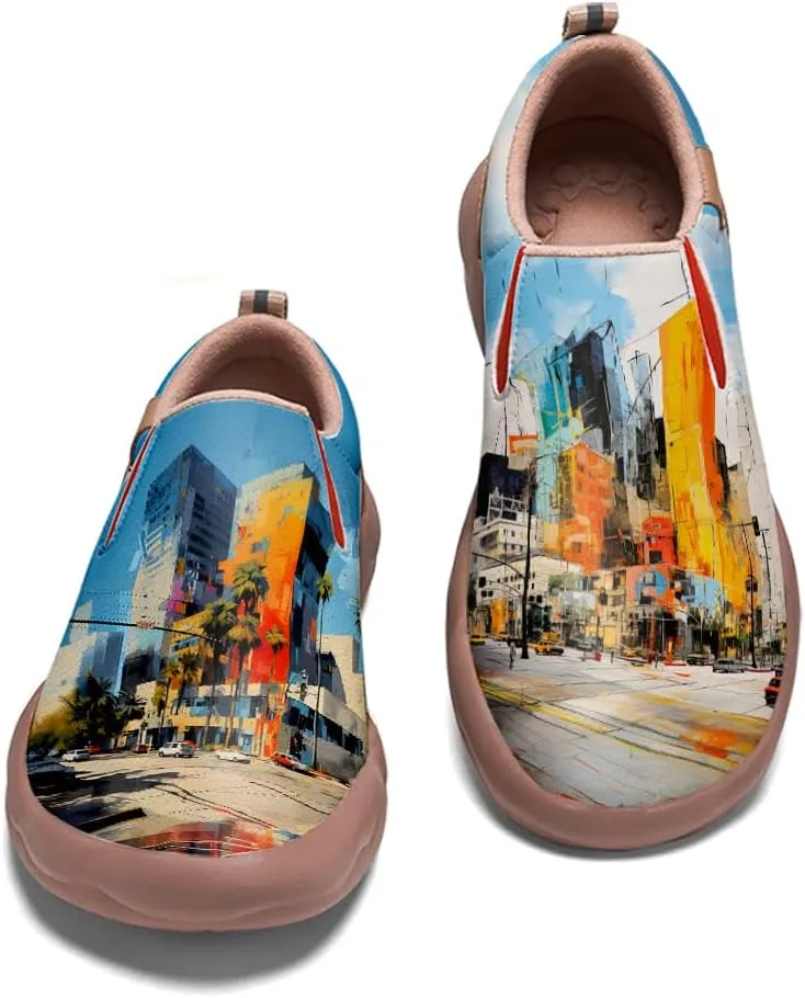 Loafers for Men Lightweight Cozy Casual Sneakers Art Painted Walking Travel Slip On Shoes