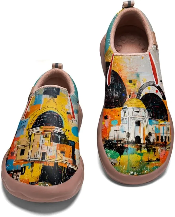 Loafers for Men Lightweight Cozy Casual Sneakers Art Painted Walking Travel Slip On Shoes