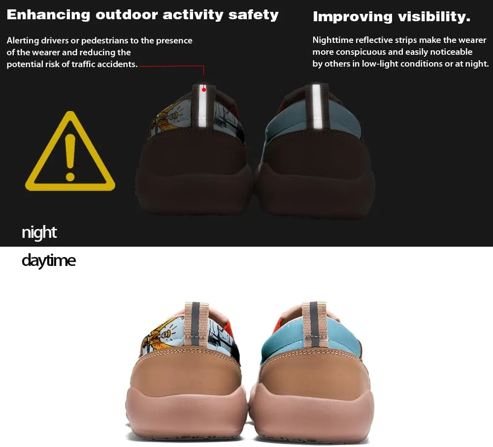 Loafers for Men Lightweight Cozy Casual Sneakers Art Painted Walking Travel Slip On Shoes