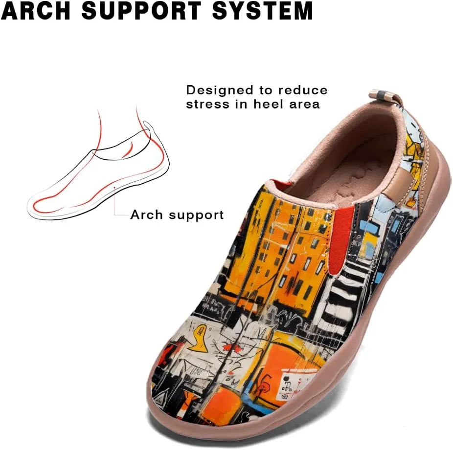 Loafers for Men Lightweight Cozy Casual Sneakers Art Painted Walking Travel Slip On Shoes