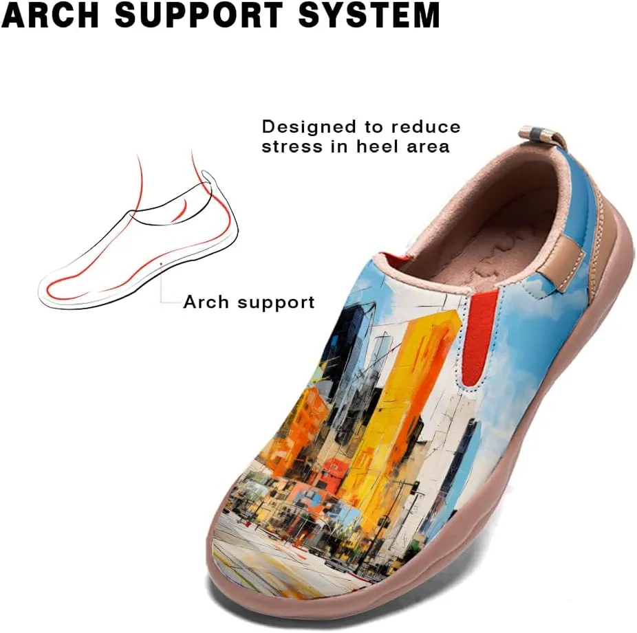 Loafers for Men Lightweight Cozy Casual Sneakers Art Painted Walking Travel Slip On Shoes