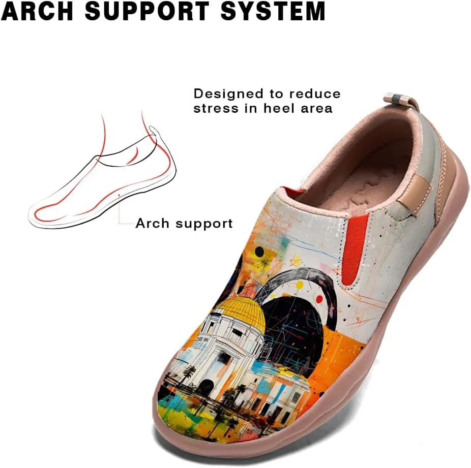 Loafers for Men Lightweight Cozy Casual Sneakers Art Painted Walking Travel Slip On Shoes