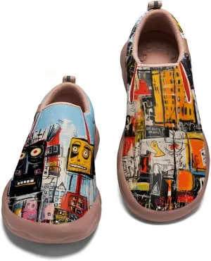 Loafers for Men Lightweight Cozy Casual Sneakers Art Painted Walking Travel Slip On Shoes