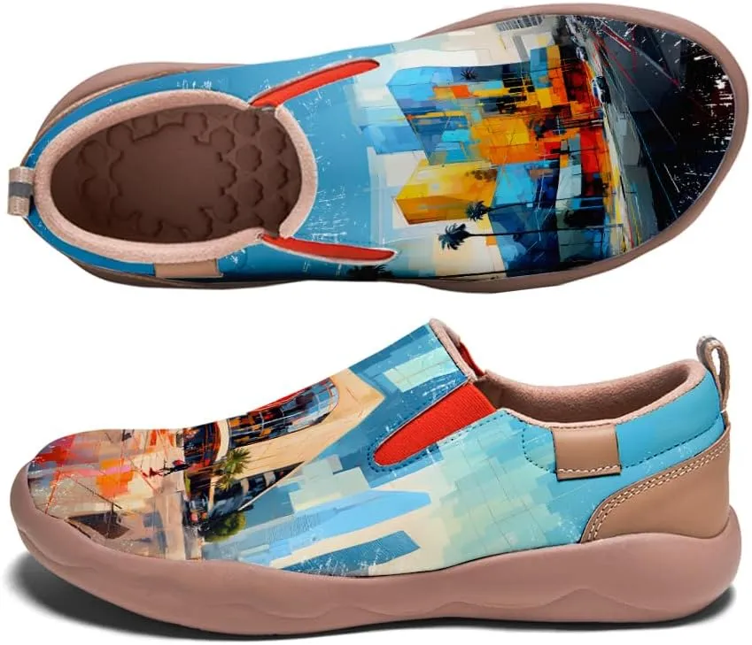 Loafers for Women Lightweight Cozy Casual Sneakers Art Painted Walking Travel Slip On Shoes