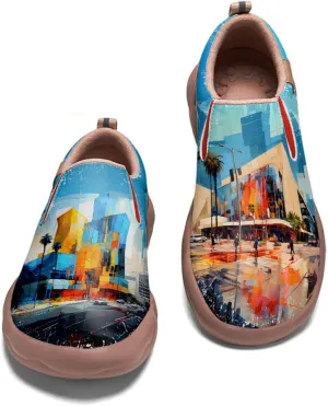 Loafers for Women Lightweight Cozy Casual Sneakers Art Painted Walking Travel Slip On Shoes