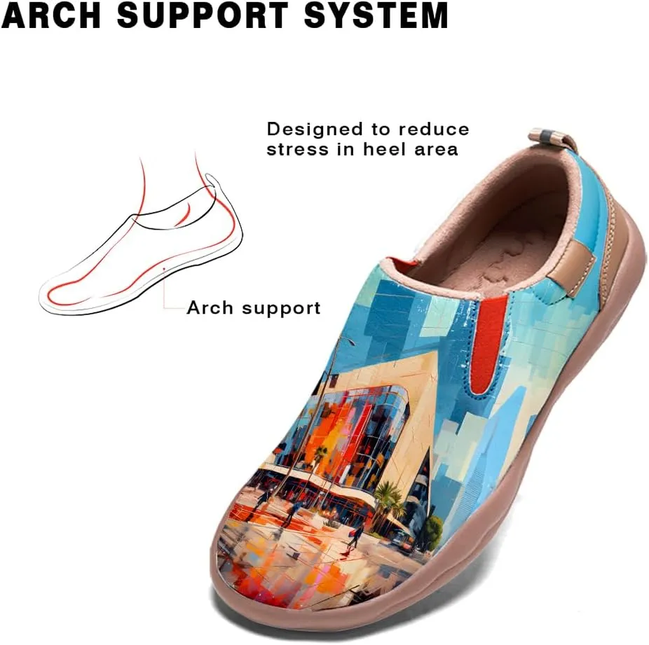 Loafers for Women Lightweight Cozy Casual Sneakers Art Painted Walking Travel Slip On Shoes