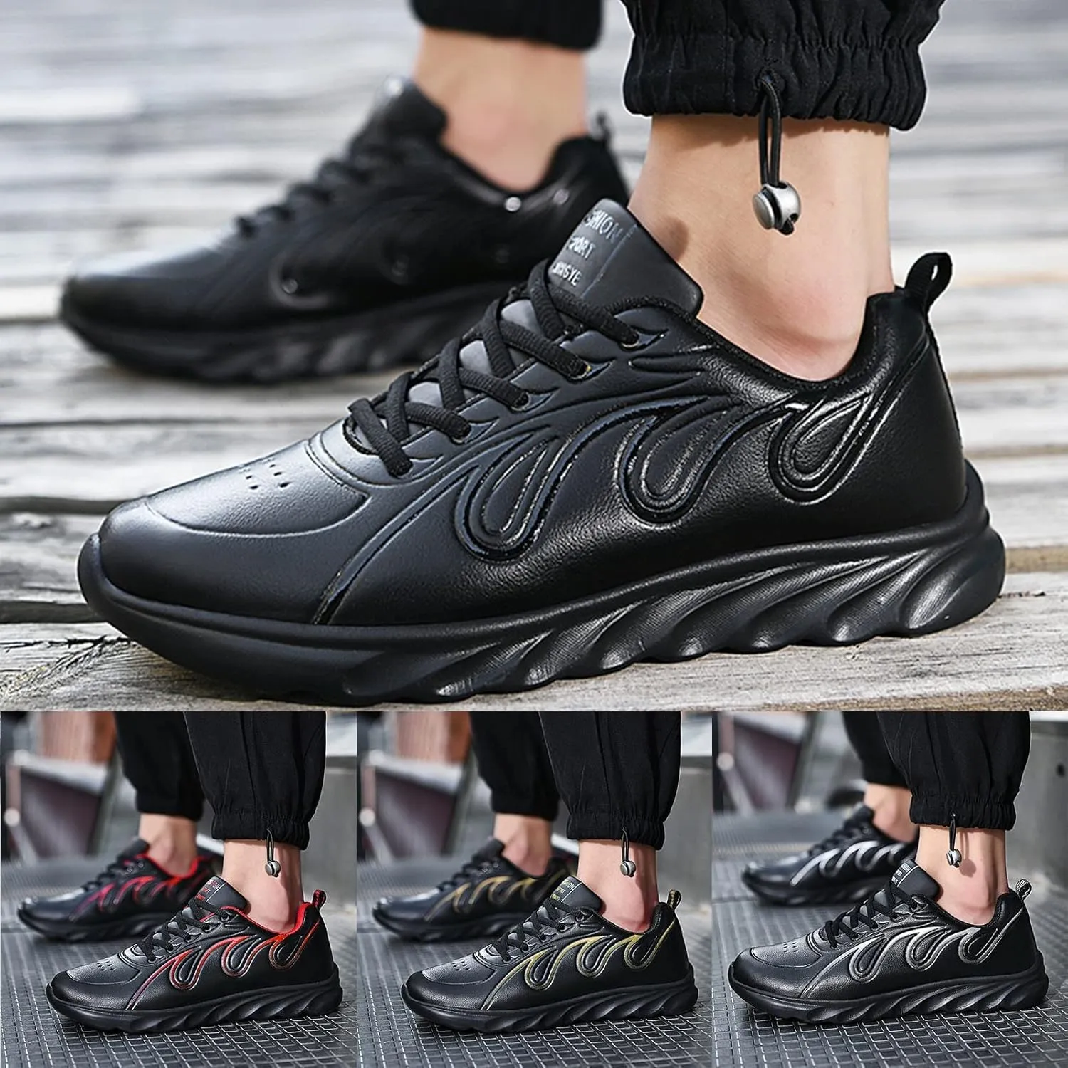 Men's Arch Support Workout Shoes Breathable and Light Outdoor Comfy Walking Shoe Men's Comfortable Dress Shoes