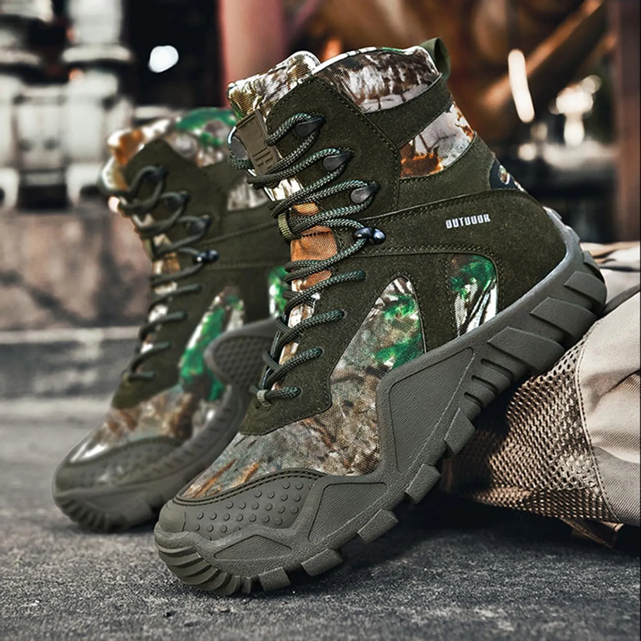 Men's Breathable Hiking Boots Outdoor Lightweight Non-Slip Tactical Boots Jungle Desert Combat Boot