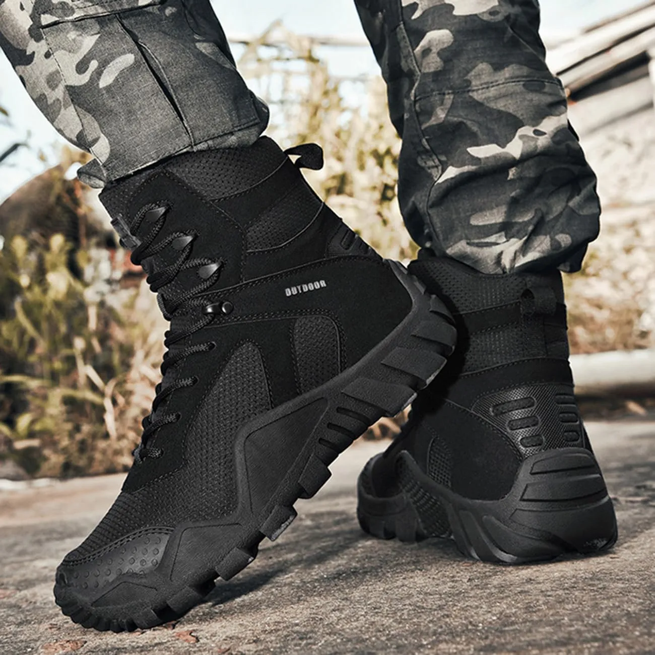 Men's Breathable Hiking Boots Outdoor Lightweight Non-Slip Tactical Boots Jungle Desert Combat Boot