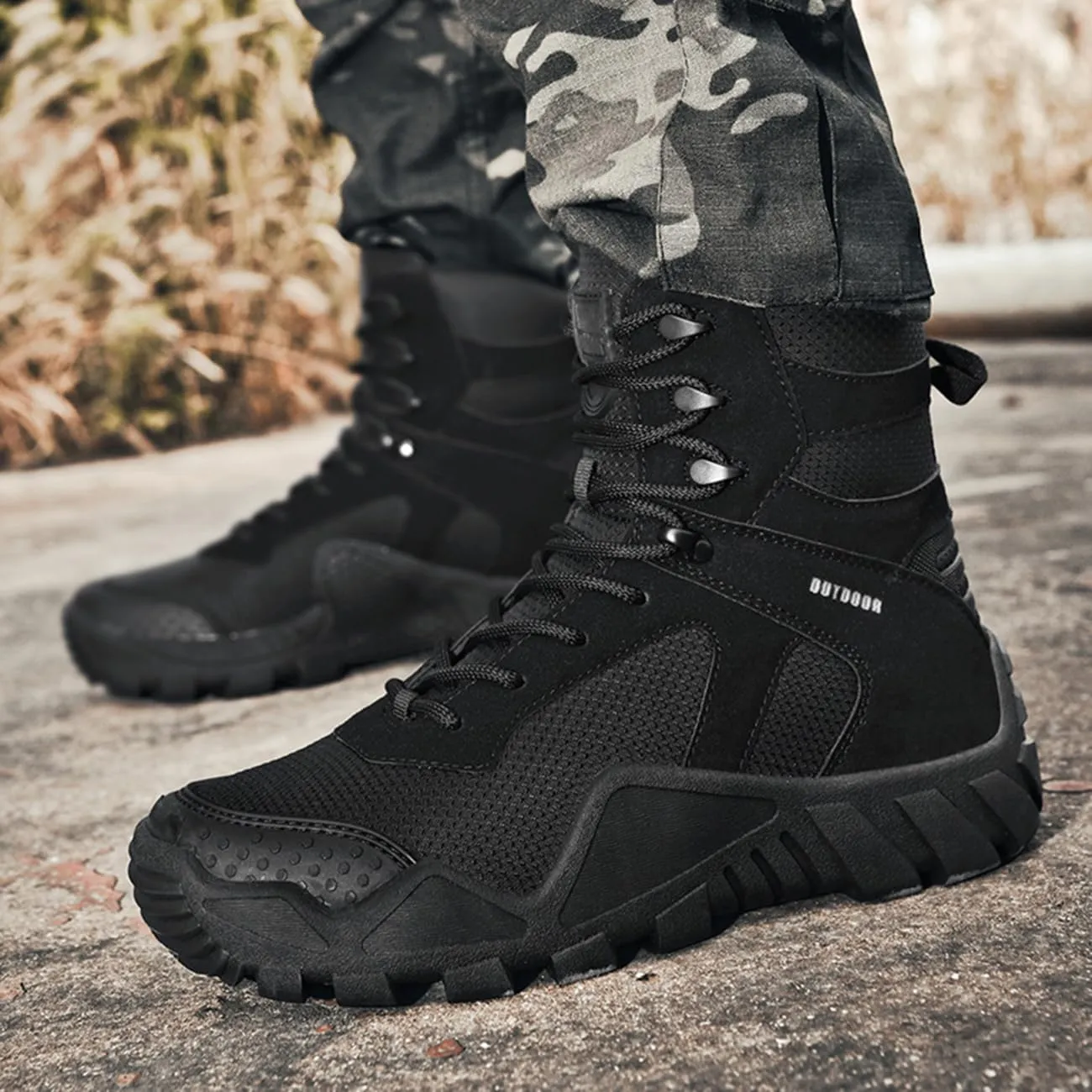 Men's Breathable Hiking Boots Outdoor Lightweight Non-Slip Tactical Boots Jungle Desert Combat Boot