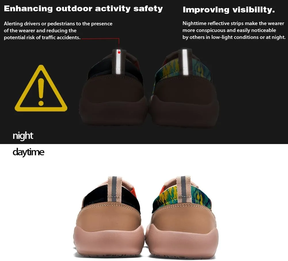 Men's Casual Loafers Lightweight Cozy Slip On Sneakers Art Painted Walking Travel Shoes