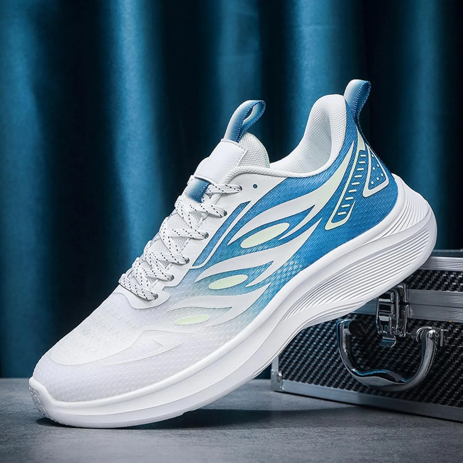 Men's Classic Casual Jogging Sneakers Business Mesh Breathable Walking Shoe Arch Support Walking Shoes for Men