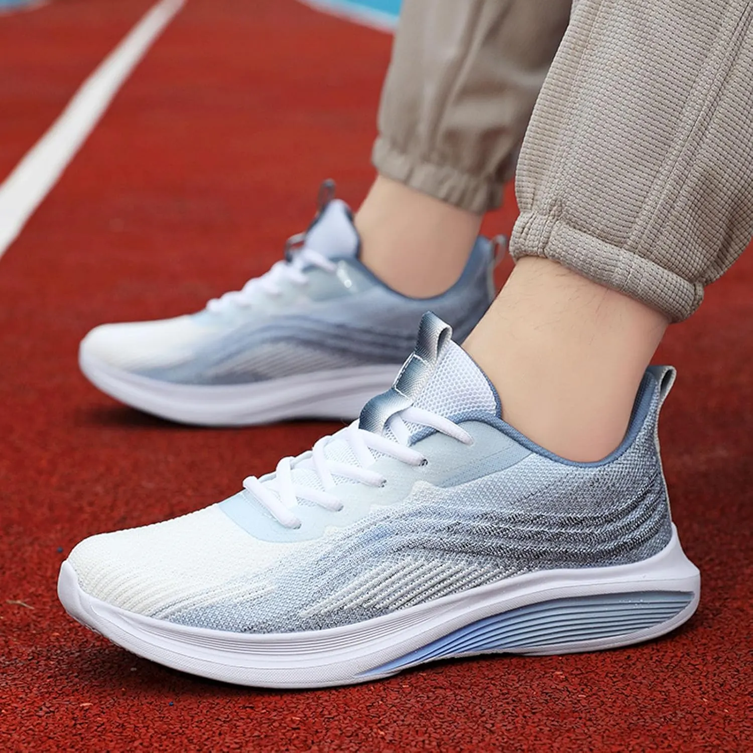 Men's Fashion Versatile Walking Shoes Portable Non Slip Fitness Workout Shoe Arch Support Sports Shoes for Men