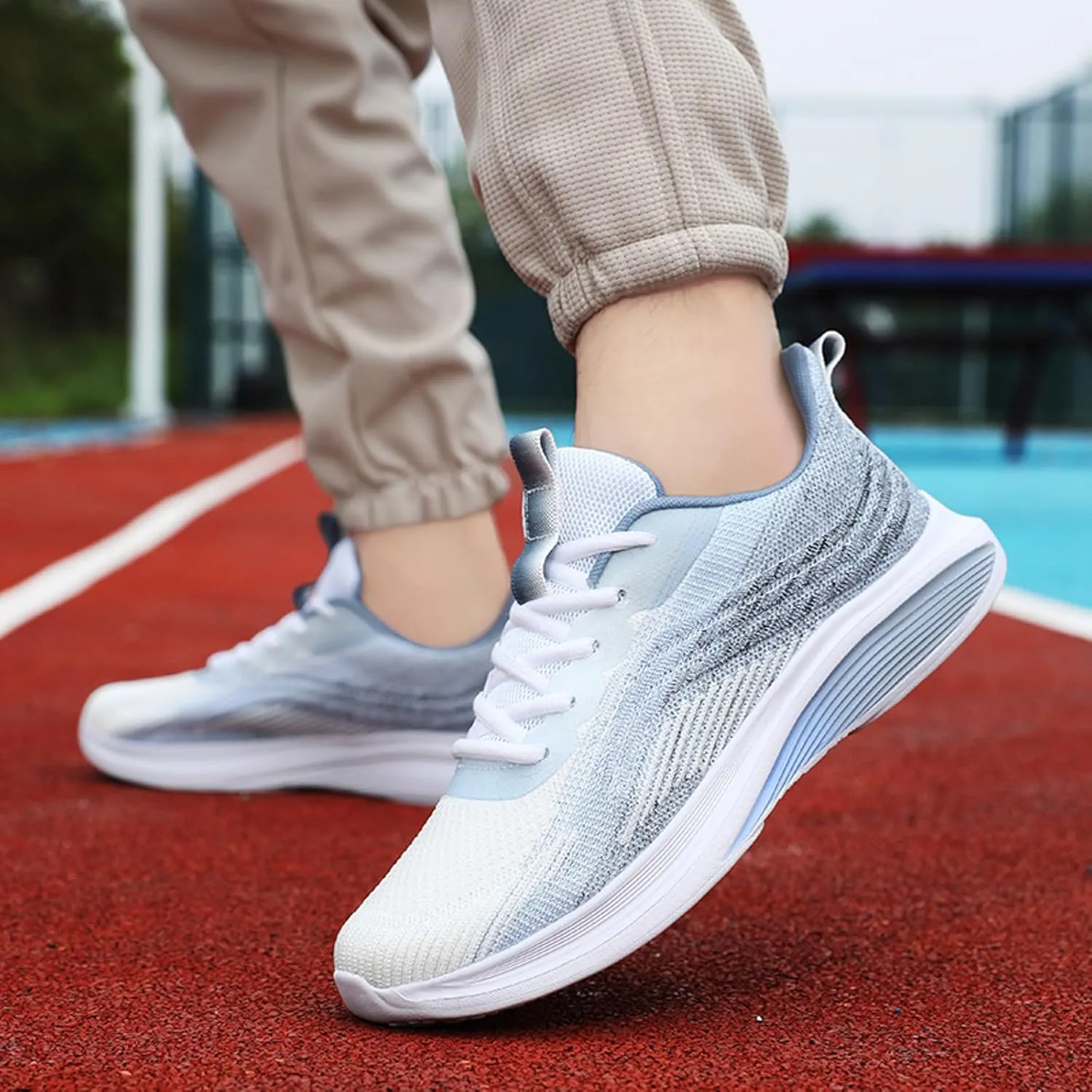 Men's Fashion Versatile Walking Shoes Portable Non Slip Fitness Workout Shoe Arch Support Sports Shoes for Men