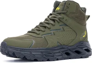 Men's Hiking Shoes Running Shoes Athletic High Top Sneakers Outdoor Three Holes Sneakers Fashion Breathable Non Slip Walking Footwear FALKON 1.0